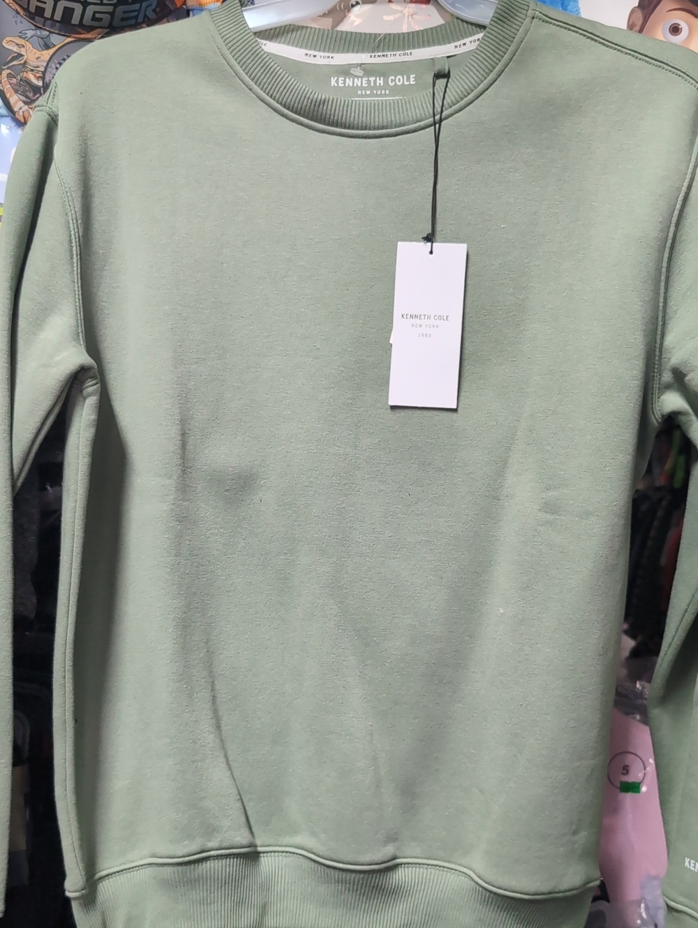 Kenneth Cole Light Sage Green Crewneck Pullover